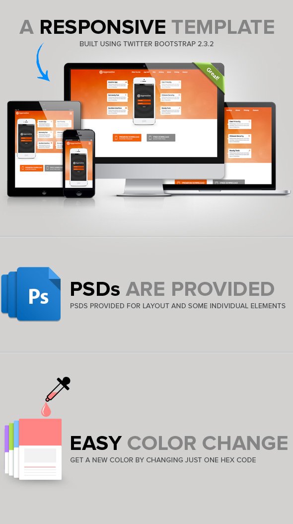 Appreative Responsive Landing Page Template
