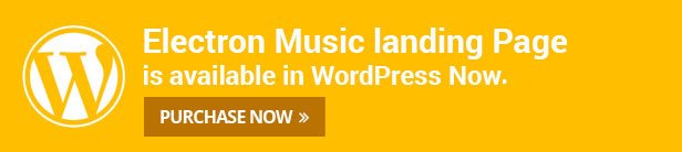 Electron Music Event Landing Page